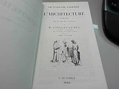Dictionnaire architecture xvi d'occasion  Livré partout en France