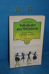 Volkslieder 500 jahren gebraucht kaufen  Wird an jeden Ort in Deutschland