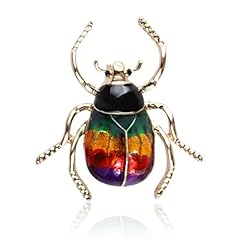 Colorful beetle brooch for sale  Delivered anywhere in UK