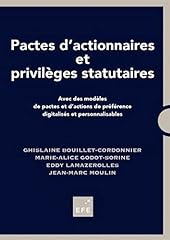 Pactes actionnaires privilège for sale  Delivered anywhere in UK