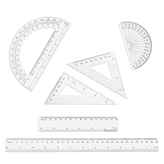 6pcs règles transparente d'occasion  Livré partout en France