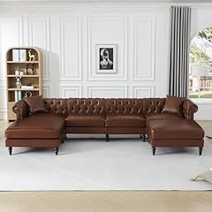 Shaped chesterfield sofa for sale  Delivered anywhere in USA 