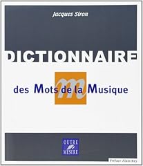 Dictionnaire mots musique d'occasion  Livré partout en France