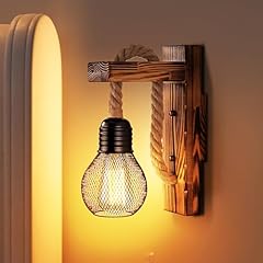 Yunyoda holz wandleuchte gebraucht kaufen  Wird an jeden Ort in Deutschland