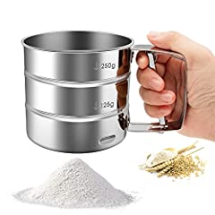 Flour sifter stainless for sale  Delivered anywhere in Ireland