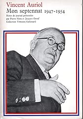 Septenat 1947 1954 d'occasion  Livré partout en France