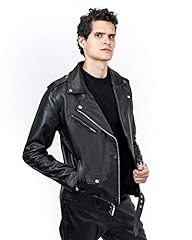 Men biker leather for sale  Delivered anywhere in USA 