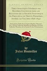 Table analytique générale d'occasion  Livré partout en France