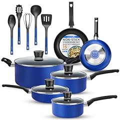 Serenelife blue cookware for sale  Delivered anywhere in USA 
