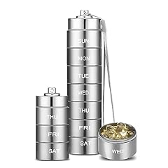 Metal pill organizer for sale  Delivered anywhere in UK