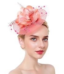 Flower feather fascinator for sale  Delivered anywhere in Ireland