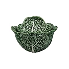 Bordallo Pinheiro Cabbage Earthenware 3 Liter Soup, used for sale  Delivered anywhere in Canada