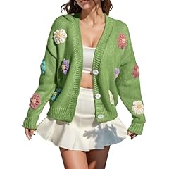 Damen strickjacke blumen gebraucht kaufen  Wird an jeden Ort in Deutschland