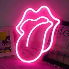 Tongue lips neon for sale  Delivered anywhere in USA 