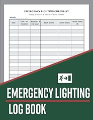 Emergency lighting log for sale  Delivered anywhere in UK