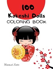 Kokeshi dolls coloring for sale  Delivered anywhere in USA 