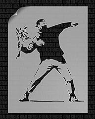 Flower thrower banksy for sale  Delivered anywhere in Ireland