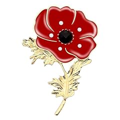 Poppy flowers brooches for sale  Delivered anywhere in UK