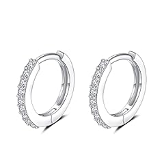 Silver hoops earrings for sale  Delivered anywhere in UK