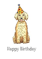 Labradoodle happy birthday for sale  Delivered anywhere in Ireland