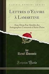 Lettres elvire lamartine d'occasion  Livré partout en France