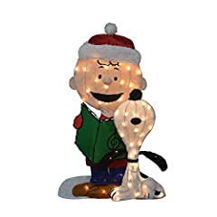 ProductWorks 32" Pre-Lit Peanuts Charlie Brown and, used for sale  Delivered anywhere in USA 