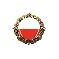 Broche drapeau pologne d'occasion  Livré partout en France