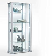 HOME Stella Glass Display Cabinet Lockable Wide Floor for sale  Delivered anywhere in UK
