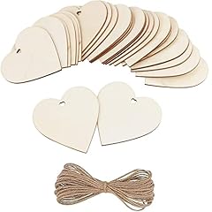 20pcs wooden hearts for sale  Delivered anywhere in Ireland