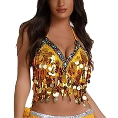 Sequined latin belly for sale  Delivered anywhere in UK