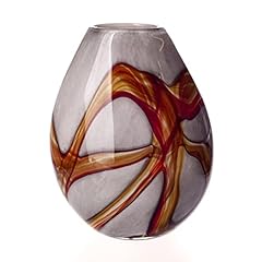 Glass oval vase for sale  Delivered anywhere in UK