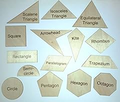 Wooden maths shapes for sale  Delivered anywhere in UK
