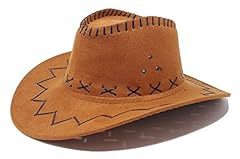 Cappello cowboy cammello usato  Spedito ovunque in Italia 