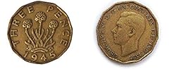 1945 brass threepence for sale  Delivered anywhere in UK