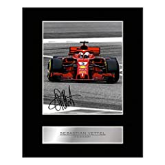 Sebastian Vettel Signed Mounted Photo Display Ferrari for sale  Delivered anywhere in Canada