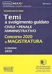 Concorso 2020 magistratura. usato  Spedito ovunque in Italia 