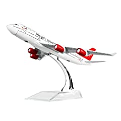 Diecast Airplane 1:400 Birtish Virgin B747 Metal （16cm）, used for sale  Delivered anywhere in UK