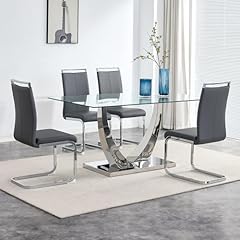 Nyeess glass dining for sale  Delivered anywhere in USA 