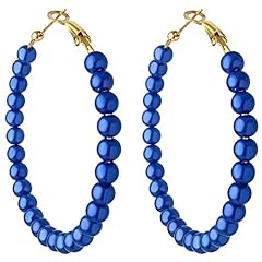 Pearl hoop earrings for sale  Delivered anywhere in USA 
