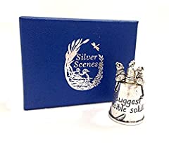 Mice in Council Silver Plated Thimble for sale  Delivered anywhere in UK