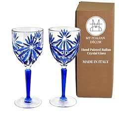 Italian crystal wine for sale  Delivered anywhere in USA 