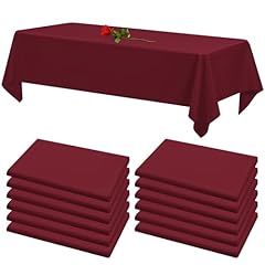 Pack burgundy tablecloths for sale  Delivered anywhere in USA 