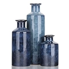 Blue ceramic vase for sale  Delivered anywhere in USA 