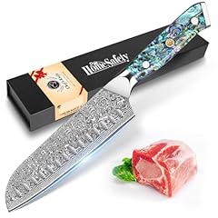 Damascus knife santoku for sale  Delivered anywhere in Ireland