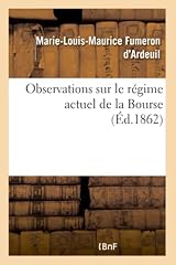 Observations régime actuel d'occasion  Livré partout en France
