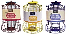 HomeZone ® Set of 3 Bird Feeders Blue Red and Yellow for sale  Delivered anywhere in UK