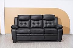Black bonded leather for sale  Delivered anywhere in UK
