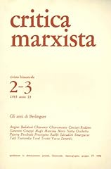 Critica marxista rivista usato  Spedito ovunque in Italia 