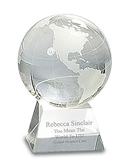 Clear crystal globe for sale  Delivered anywhere in USA 