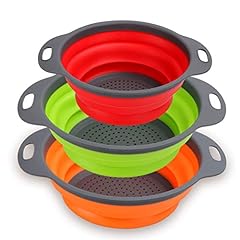 Collapsible colander set for sale  Delivered anywhere in UK